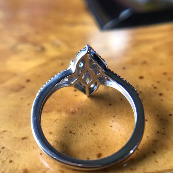 Natural Blue Apatite Sterling Silver Ring Size 9 - Picture 3 of 9